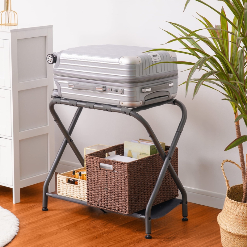 Hotel-Style Adjustable Luggage Rack