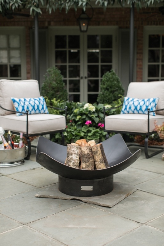 Lussan Steel Wood Burning Fire Pit