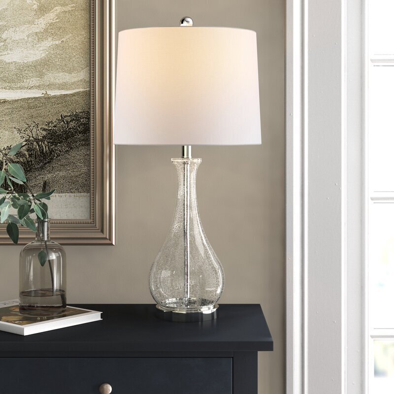 Luxurious Crackle Glass Lamp