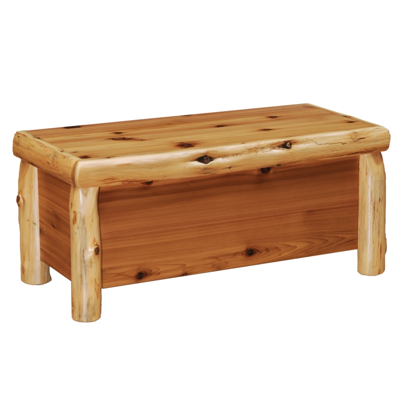 Rustic Cedar Storage Bench