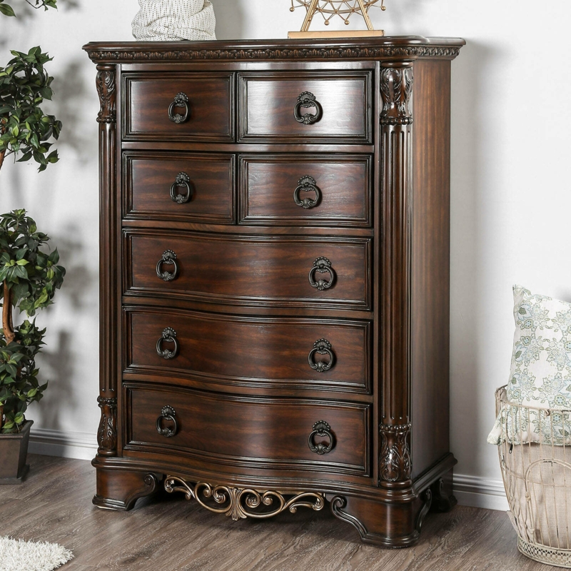 Elegant Chest with Rope Trim and Bun Feet
