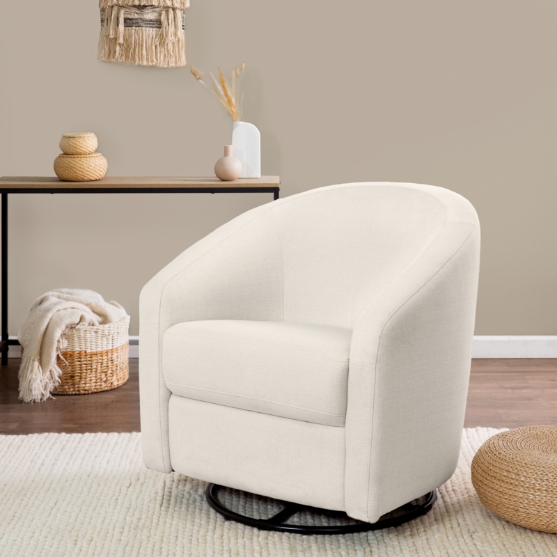 Mid-Century Glider with 360° Swivel Base