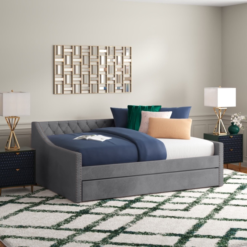 Maegan Upholstered Daybed with Trundle