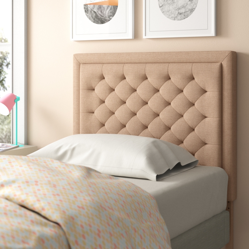 Upholstered Panel Headboard with Adjustable Height