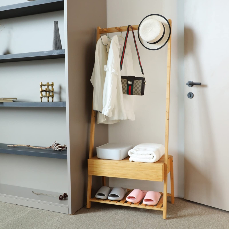 Corner Desk with Shelves and Drawer