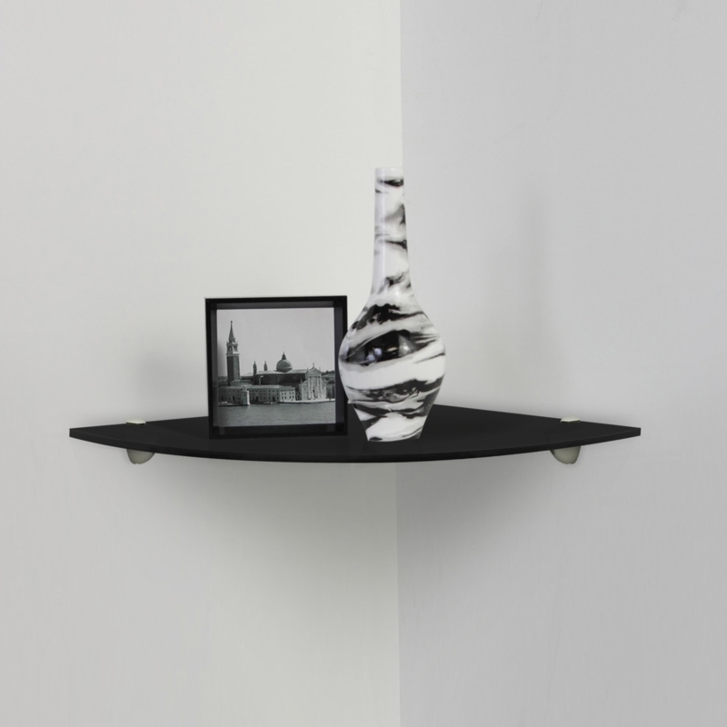 Corner Floating Glass Shelf Kit