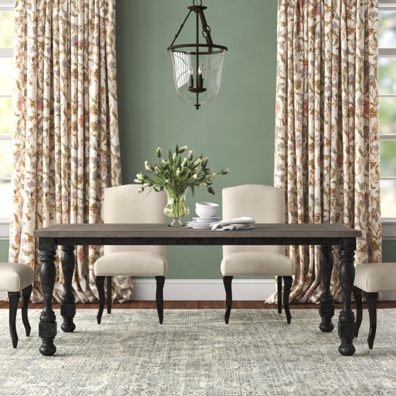 Makhi 78'' Pine Solid Wood Dining Table