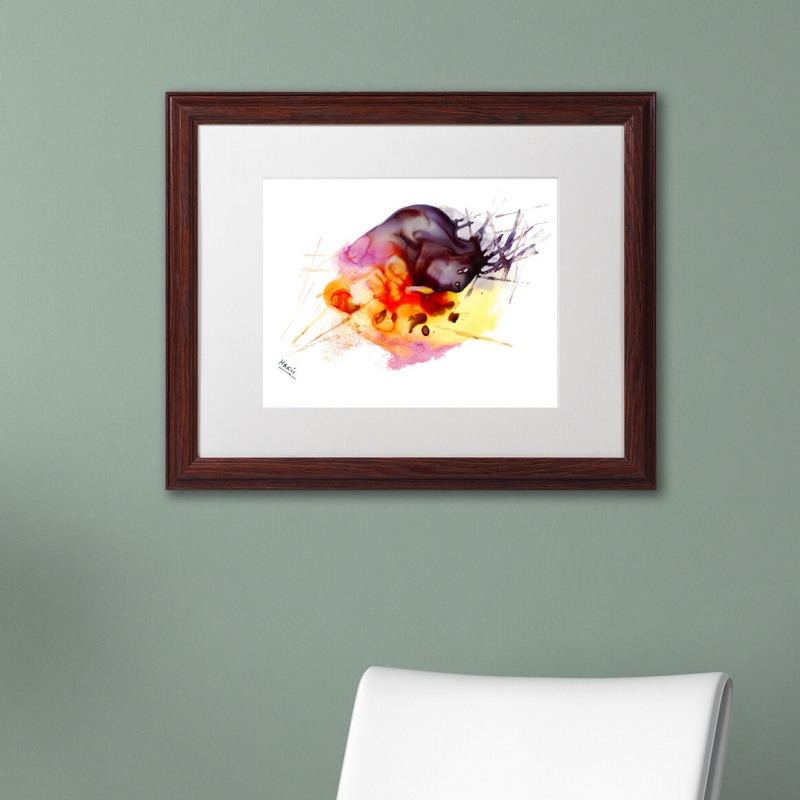 Mako Abstract 10 by Mako - Picture Frame Print on Canvas