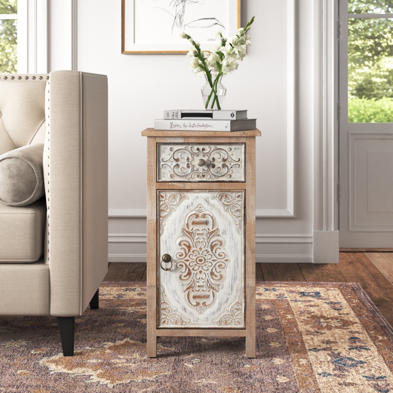 Malia 30.13'' Tall End Table with Storage