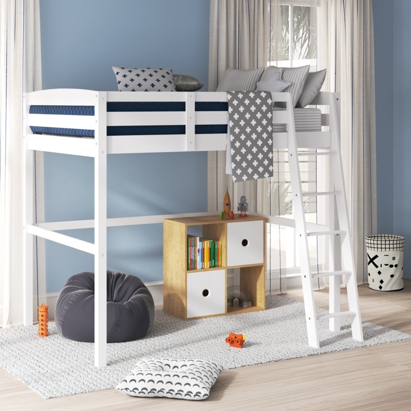 Mallika Full Solid Wood Loft Bed by Mack & Milo™