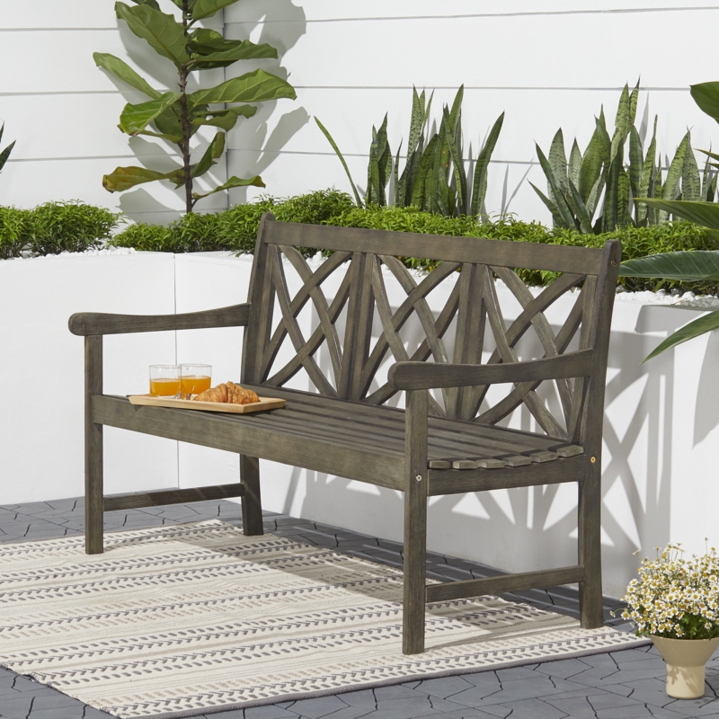 Versatile Acacia Wood Garden Bench