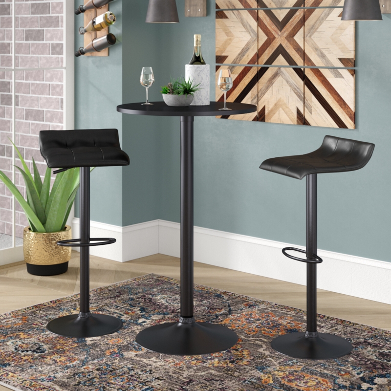 Entertaining Pub Set with Two Swivel Stools