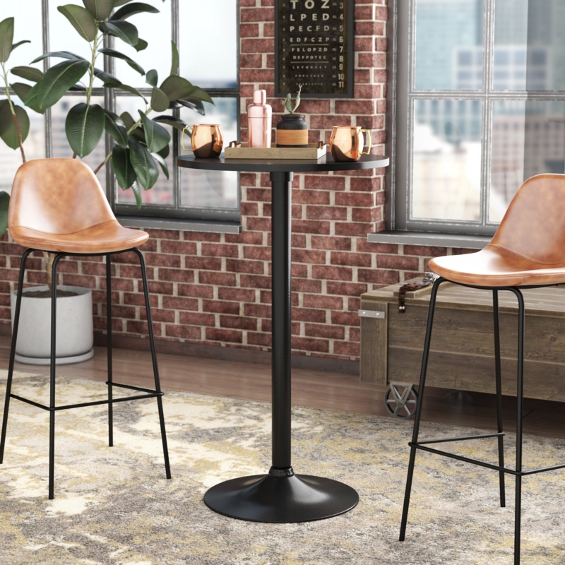 Compact Pub Table with Pedestal Base