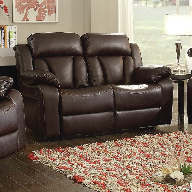 Manual Modern Loveseat Recliner