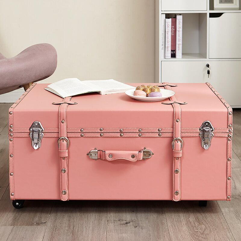 Manufactured wood accent trunk/coffee table