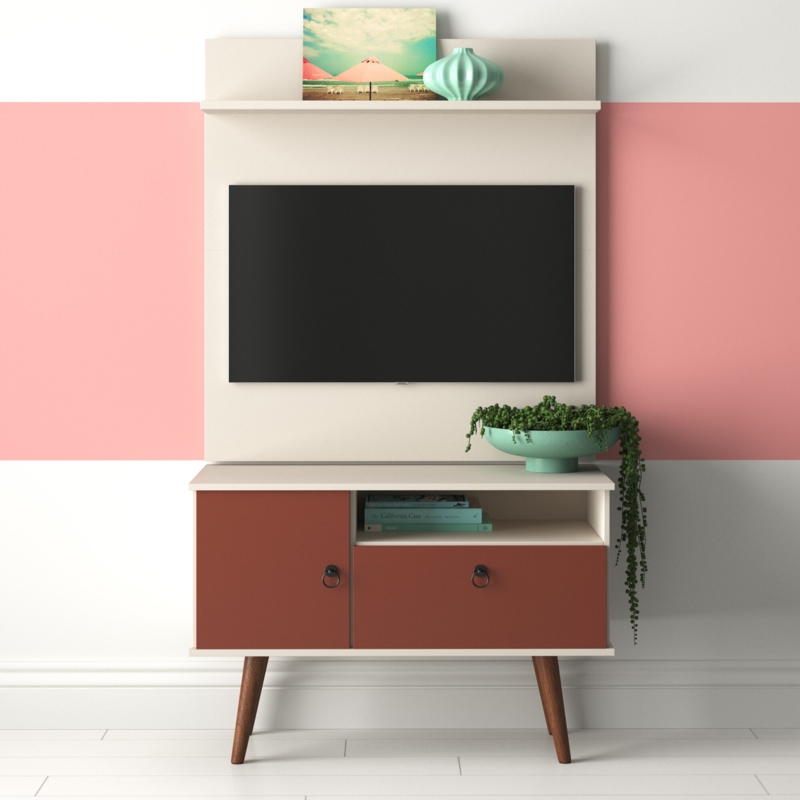 Mid-Century TV Stand Dresser Combo
