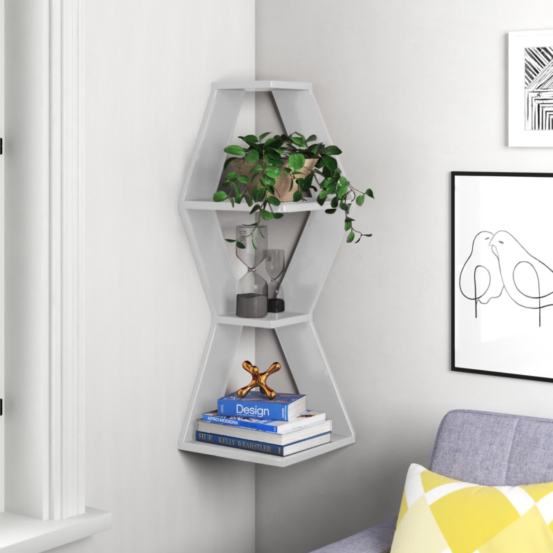 Adjustable Corner Wall Shelf