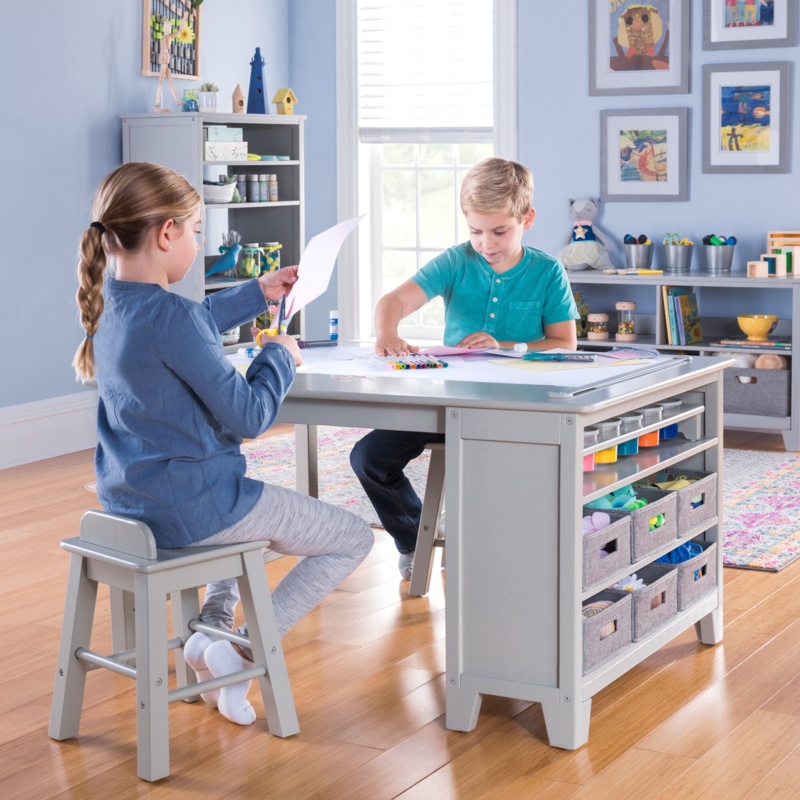 Kids' Art Table and Stool Set