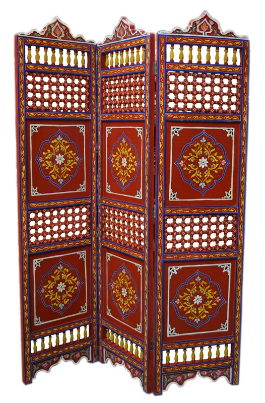 Massena 17.5'' W x 72'' H 3 - Panel Solid Wood Folding Room Divider