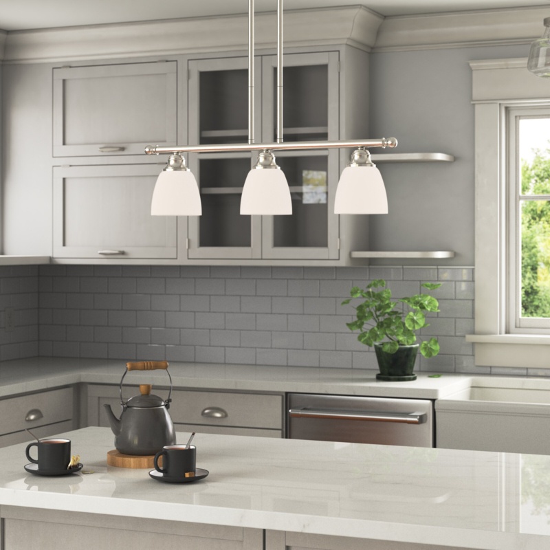 Mayday 3 - Light Kitchen Island Linear Pendant