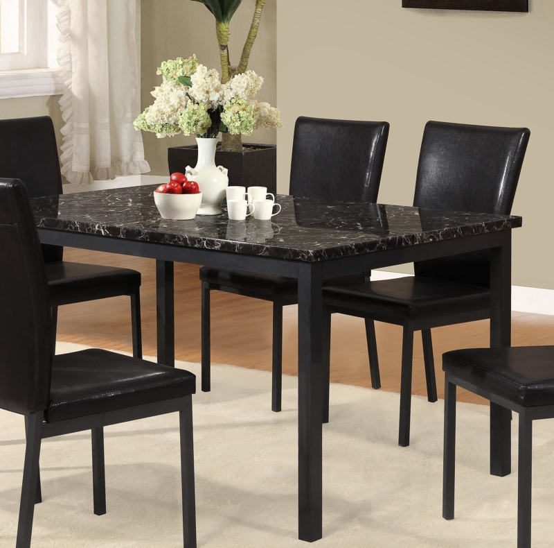 Elegant Marble Dining Table Set