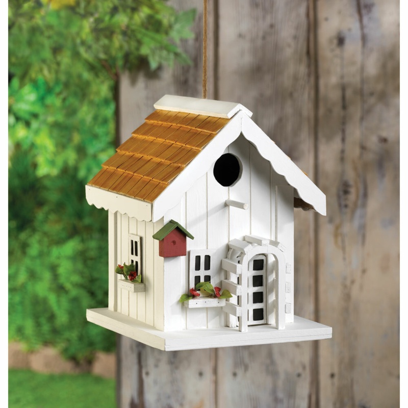 Mcgowan Coastal Cottage 9 in x 7 in x 7 in Birdhouse