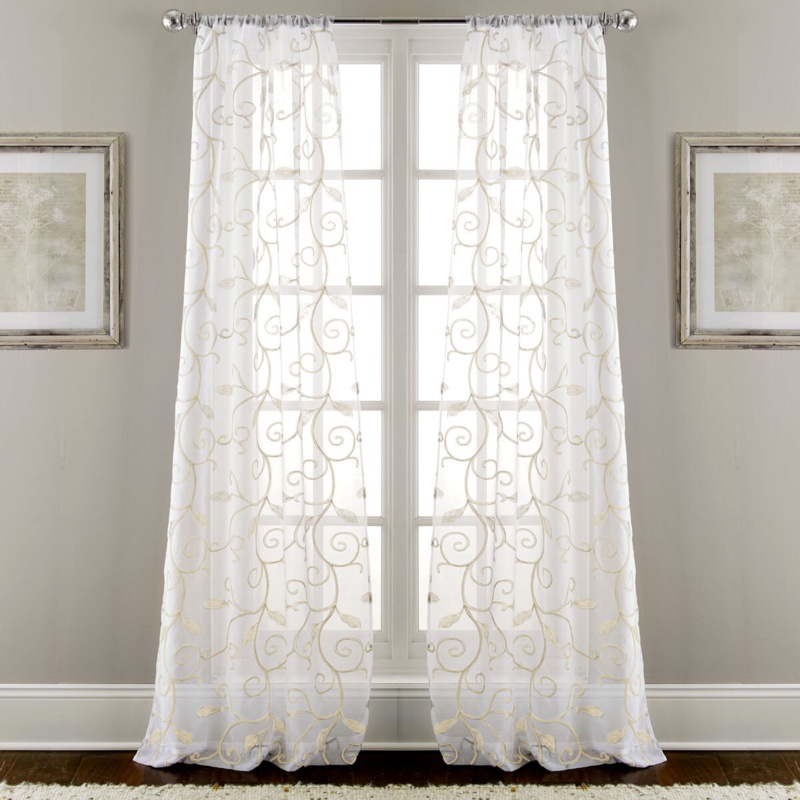 Mclaren Polyester Sheer Curtain Pair