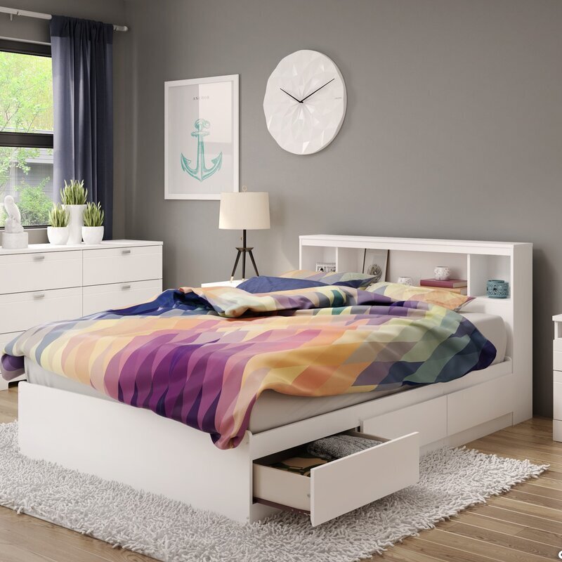 MDF twin bookcase bed