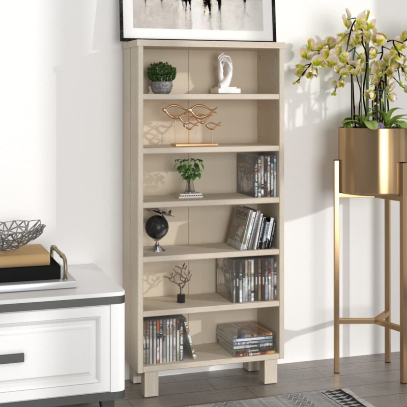Wooden CD Cabinet with Open Compartments