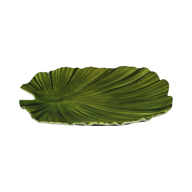 Medium Palm Leaf 11" Melamine Dinner Plate
