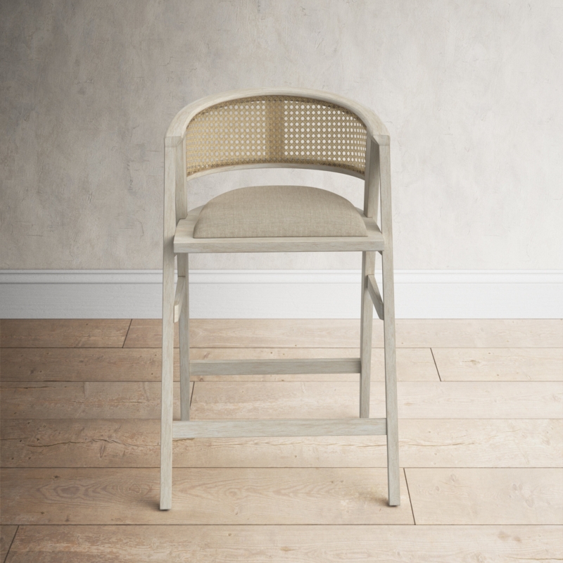 Whitewashed Mango Wood Armchair