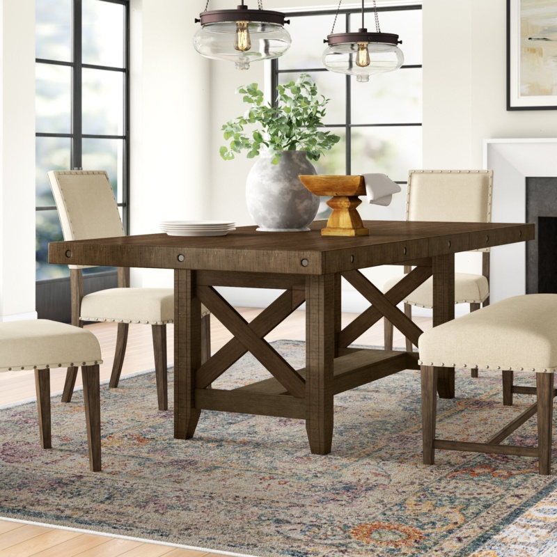 Melstone Extendable Trestle Dining Table