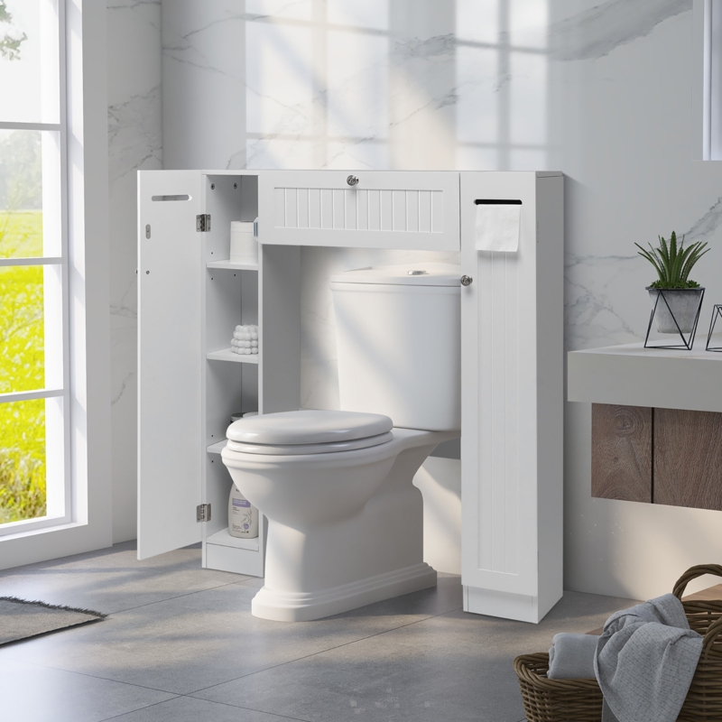 Over-the-Toilet Storage Cabinet with Adjustable Shelves
