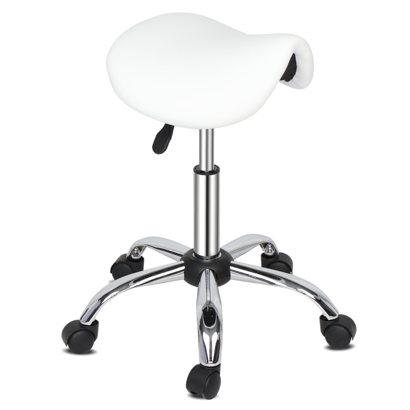 Ergonomic Saddle Stool with 360-Degree Rotation