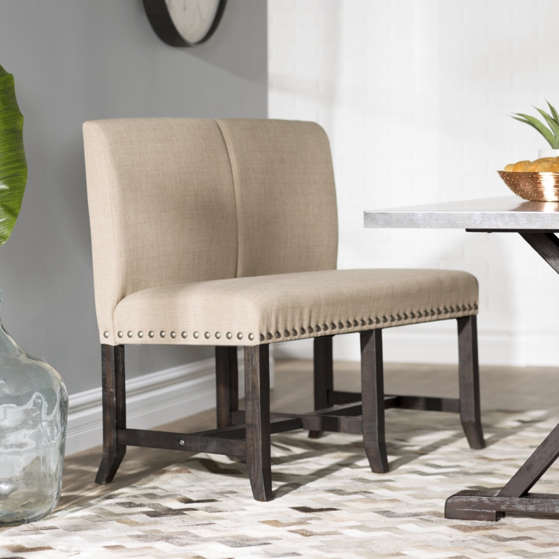 Country-Chic Upholstered Settee