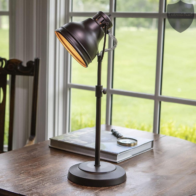 Playful Adjustable Steel Desk Lamp