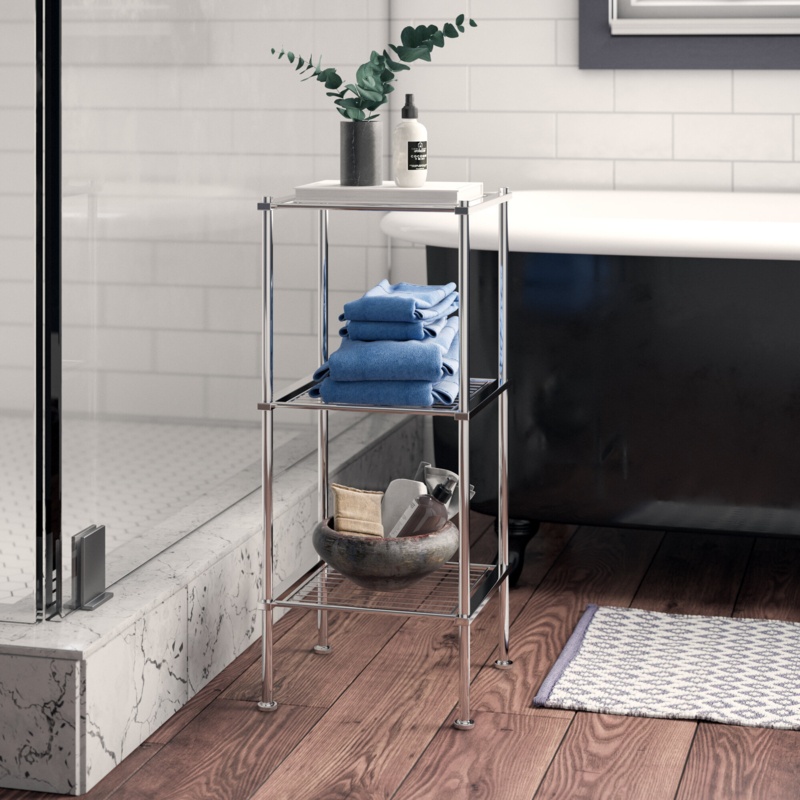 Metal Freestanding Bathroom Shelves