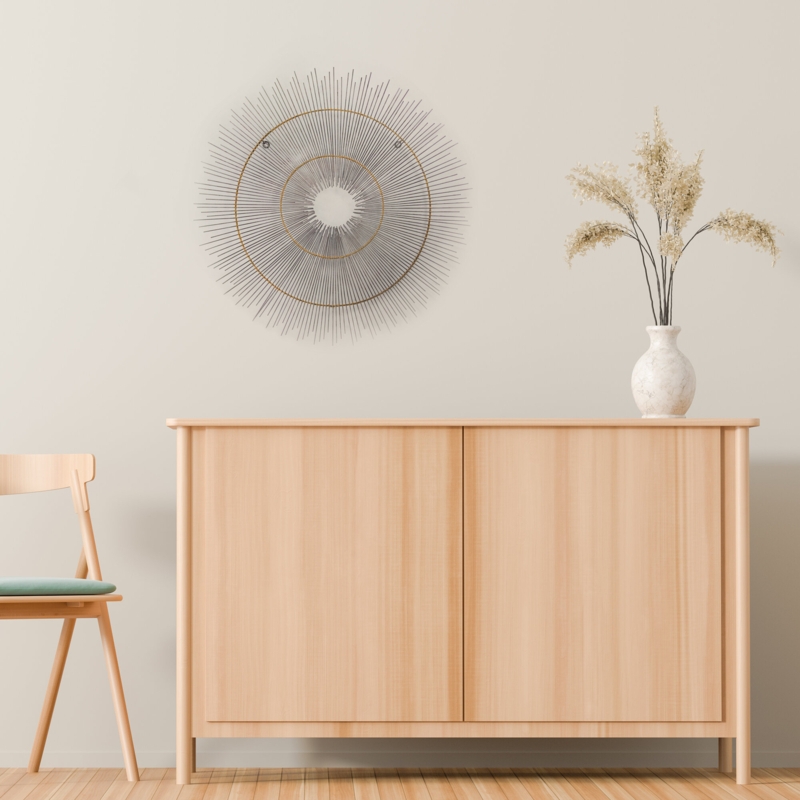 Sunburst Metal Wall Sculpture