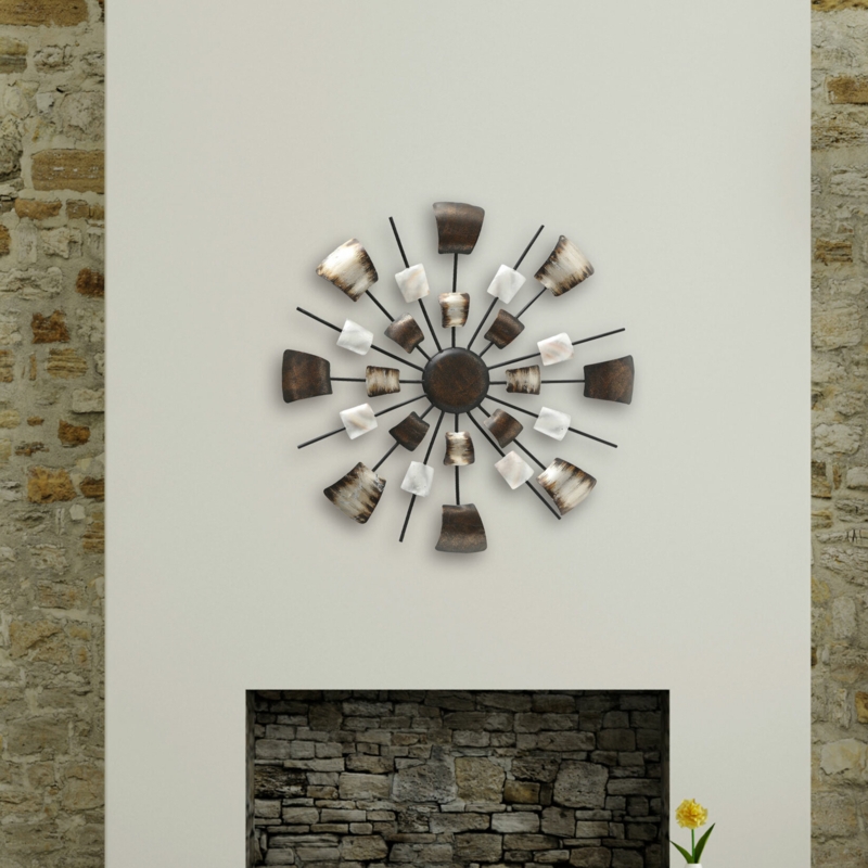 Metallic Burst Wall Decor