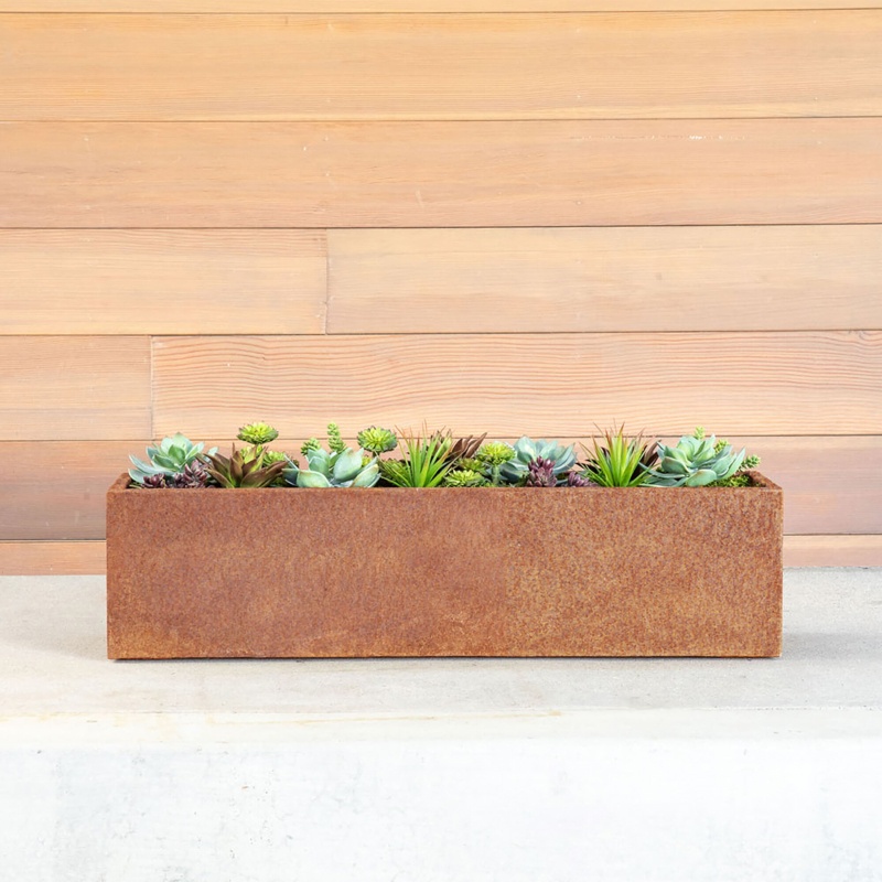 Metallic Series Corten Steel Planter Box