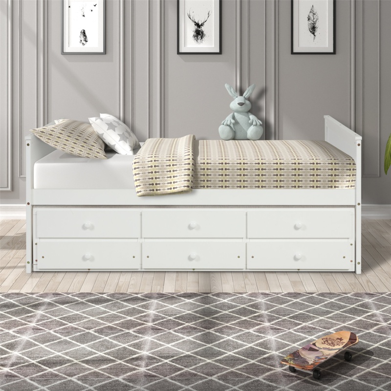 Metamora Full Daybed with Trundle by Harriet Bee
