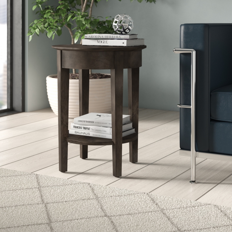Maple Wood Laminate Top Side Table
