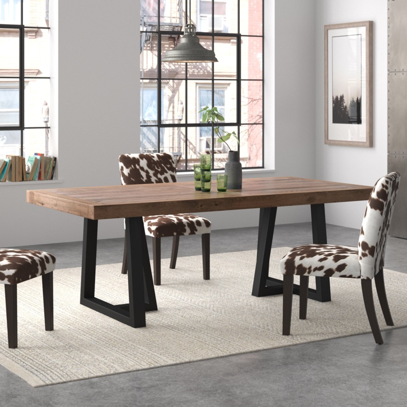 Reclaimed Pine Wood Dining Table
