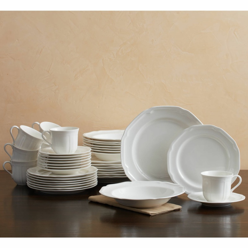 Mikasa Antique White 40 Piece Dinnerware Set, Service for 8