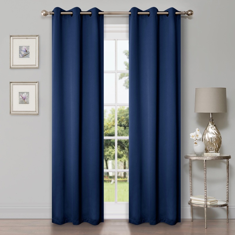 Millendon Polyester Room Darkening Curtain Pair