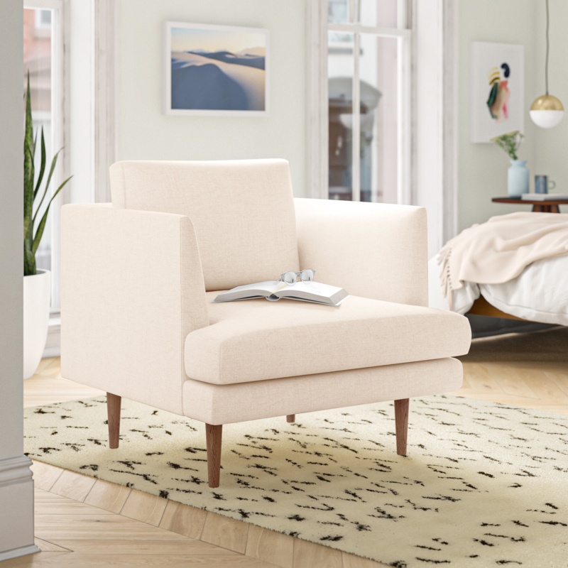Miller 31.88" Wide Polyester Armchair