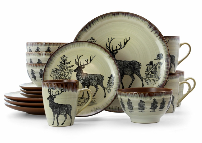Millwood Pines Bryon Stoneware Dinnerware Set - Service for 4