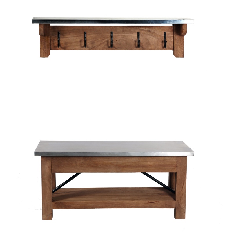 Millworks Shelves Storage Bench