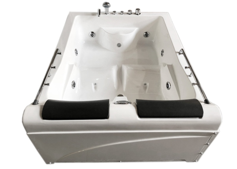 Mimi 68.11'' x 52.36'' Corner Acrylic Bathtub with Faucet