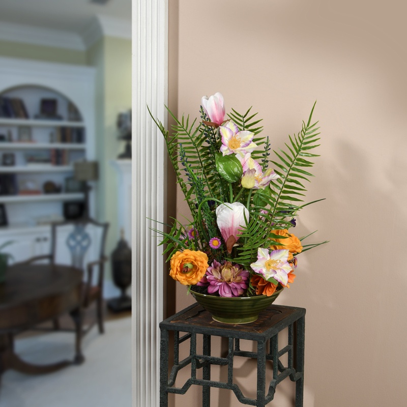 Mix Floral Arrangement in Pot
